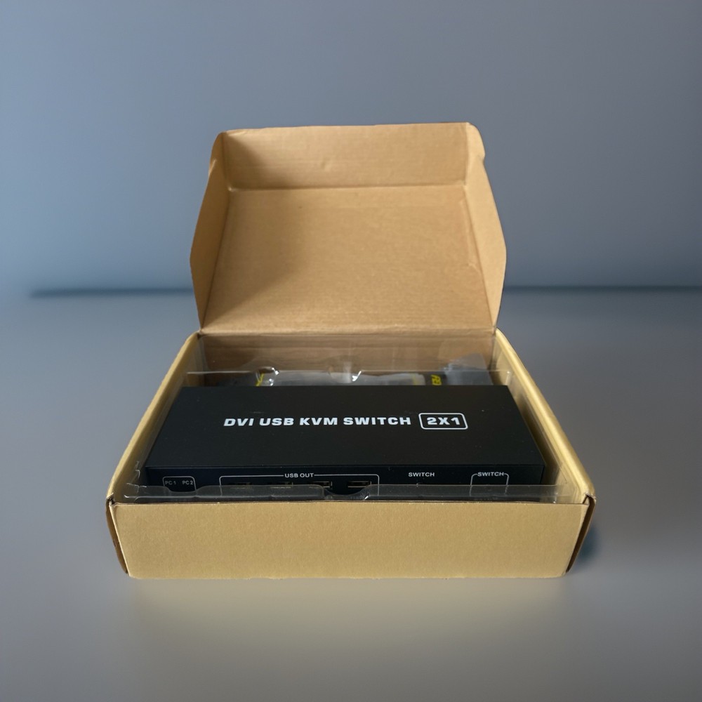 4K DVI USB KVM  Switch 2x1 New  In Box