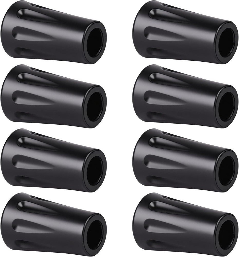 8Pcs Walking Stick Tips, Trekking Pole Tip, Walking Cane Tips Replacement Rubber