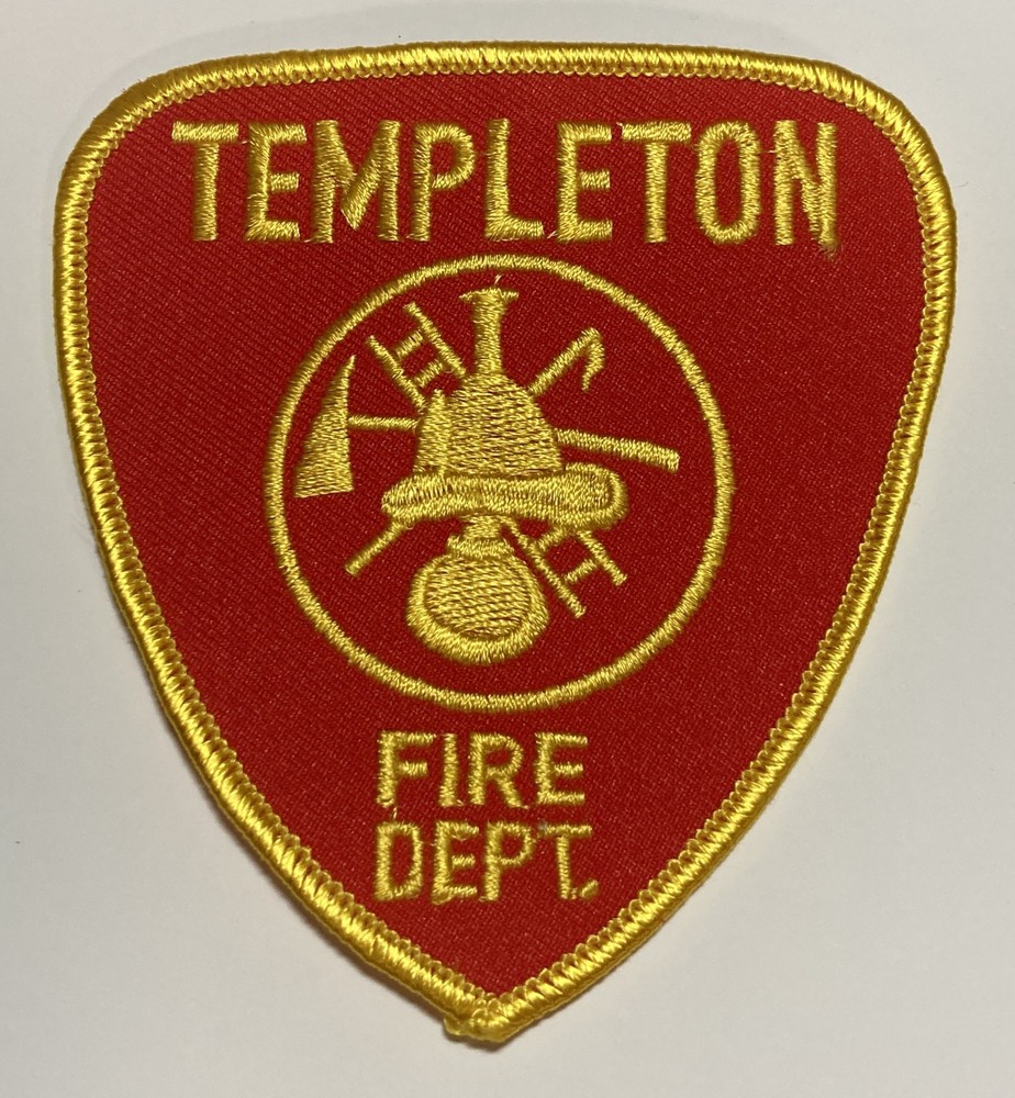 Templeton Massachusetts Fire Dept Patch