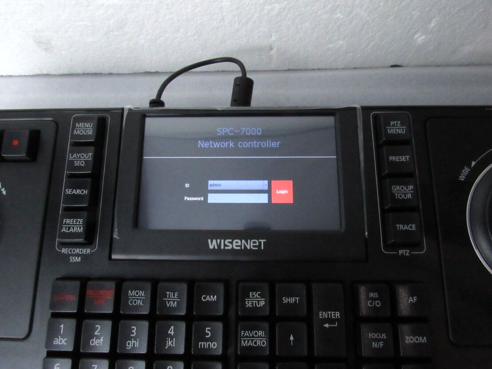 Wisenet SPC-7000 Camera System Control Keyboard [CTSL]