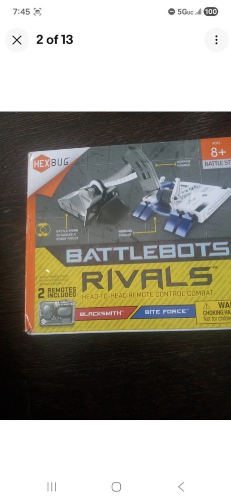 HexBug Battle Strategy Kit Battlebots Rivals BlackSmith Vs Bite Force 2 Remotes