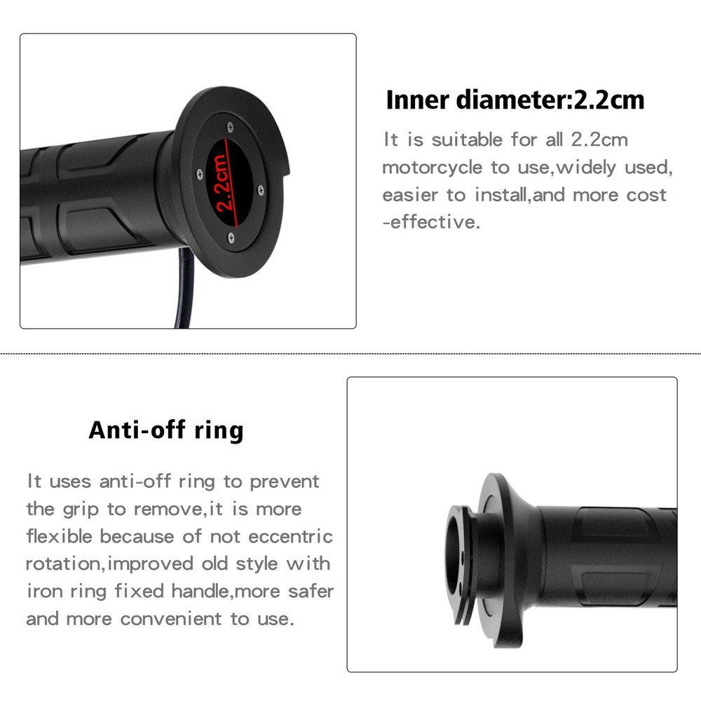 Three-speed Intelligent Temperature-adjusting Electric Heating Handlebar Kit
