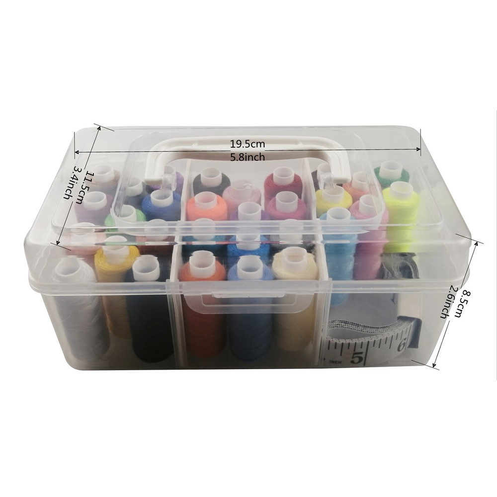 100 Colors Sewing Thread Kit 40S/2 40WT Polyester Machines Embroidery Overclock
