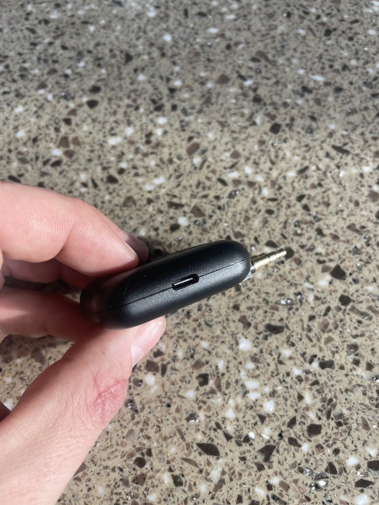 RHA Black Bluetooth Adapter USB-C Dual 3.5mm Jack Ports for Audio Devices