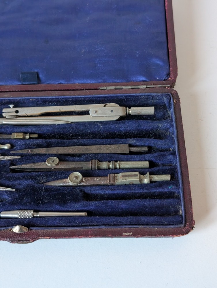 Vintage Precision Drafting Drawing Set in Case