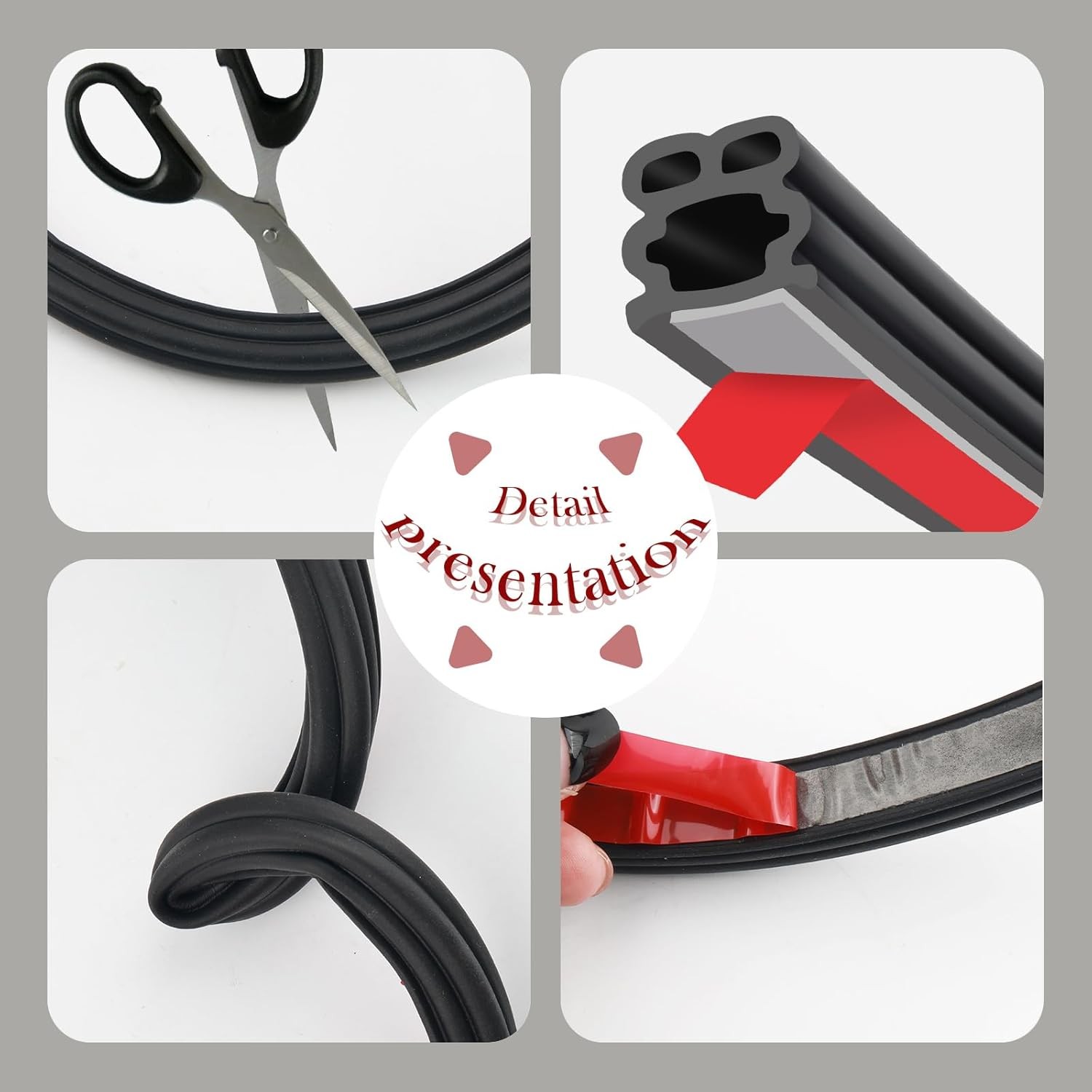 32.8Ft Enlarged Car Weather Stripping Door Seal,Thickened Car Door Weather Strip