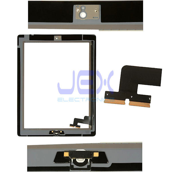 Replacement White Glass Digitizer Touch Screen Full Front Assembly for iPad 2