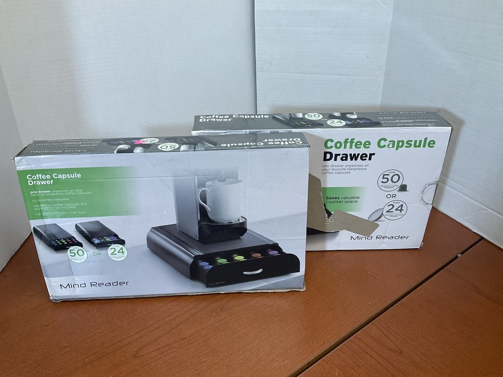LOT 2 Mind Reader Coffee Capsule Drawer