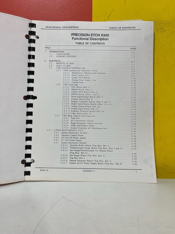 APPLIED MATERIALS 8300 Analog Power Supply Functional Description