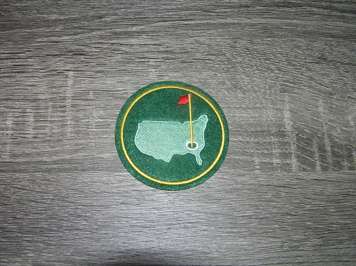 Masters Green Jacket Golf Tournament Augusta Embroidered Iron On Patch 3" x 3"