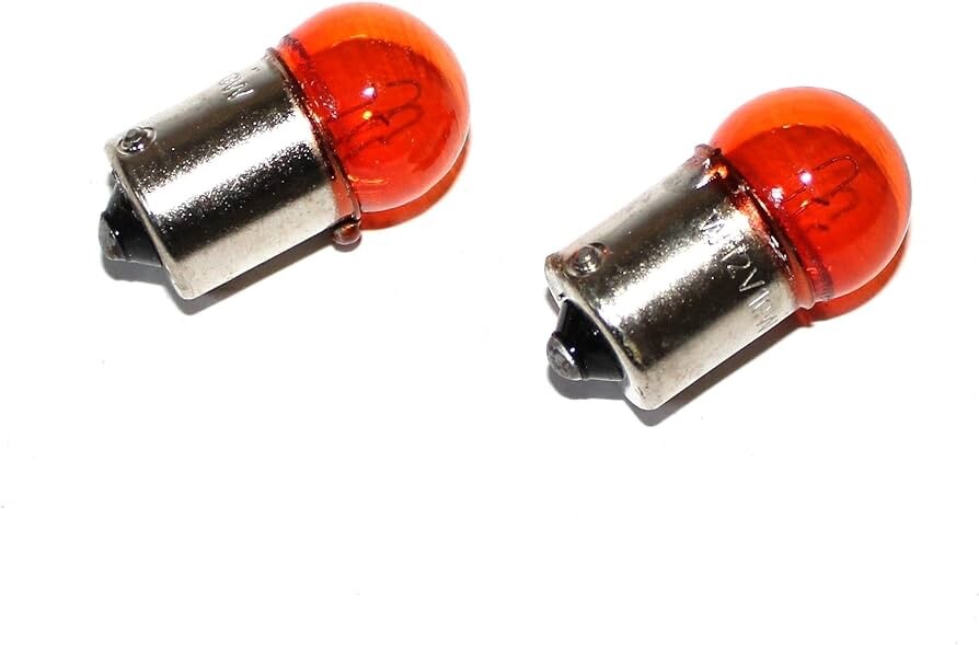 TURN SIGNAL BLINKER BULB FOR 50cc & 150cc GY6 SCOOTERS (12V 10W) AMBER *2 PACK*