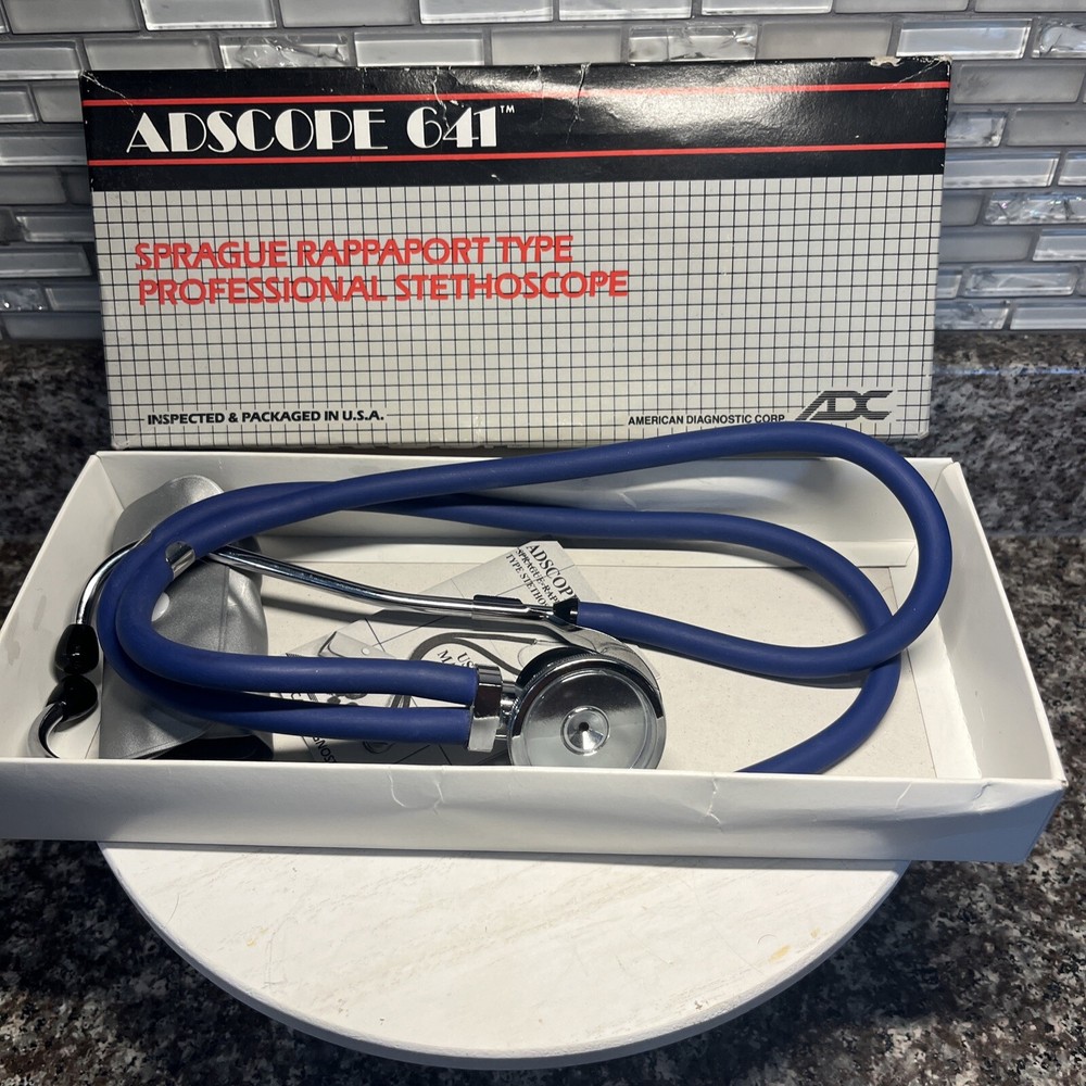ADC Adscope 641 G Sprague Stethoscope w/ Spares