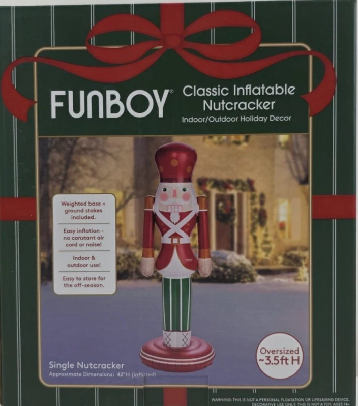 Funboy Classic 3.5 Ft Inflatable Nutcracker New