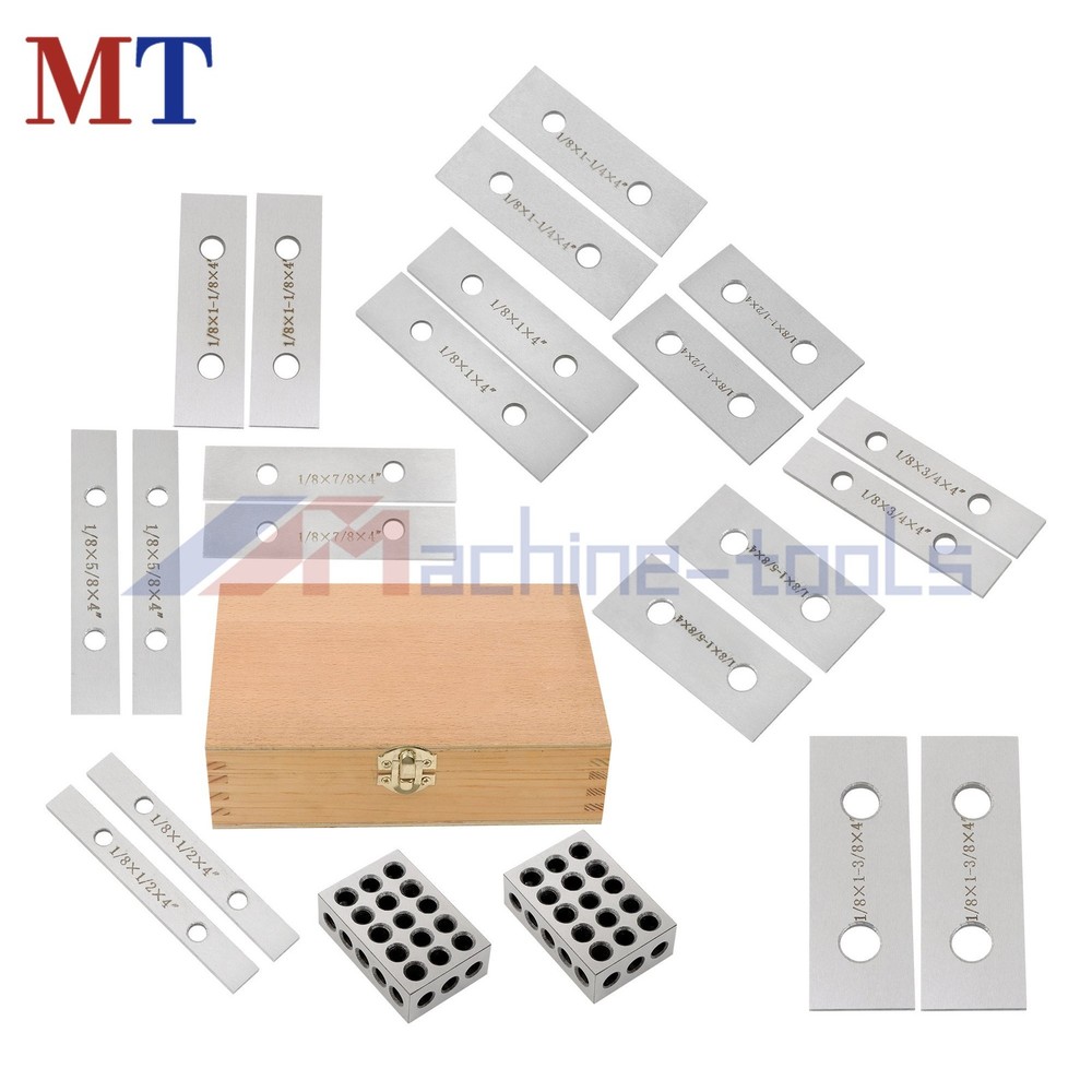 1/8" x 4" 10-Pair Precision Parallel Set Including 1-2-3 Blocks