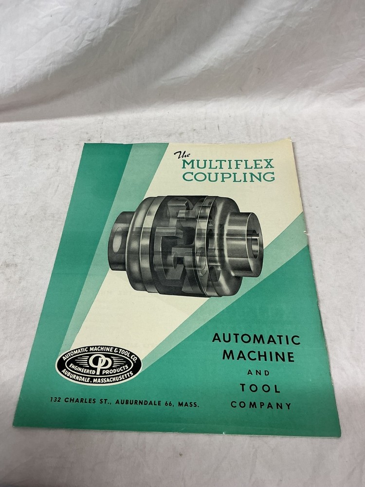 Vintage Automatic Machine & Tool Multiflex Coupling Bulletin Catalog