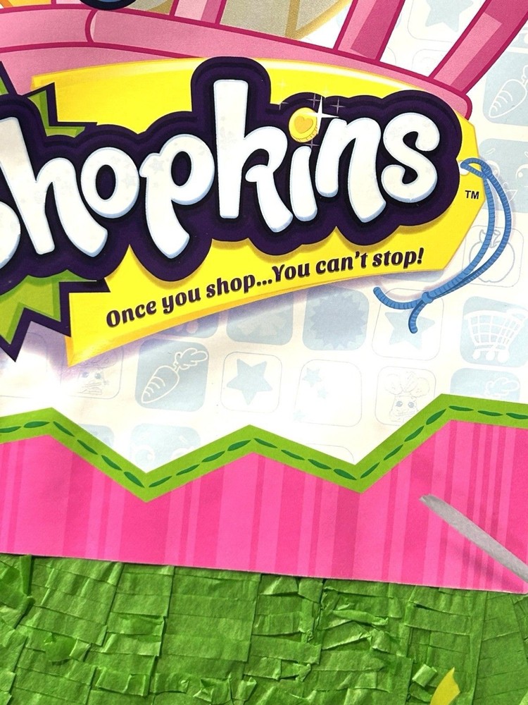 SHOPKINS PINATA Pullstring New See Notes
