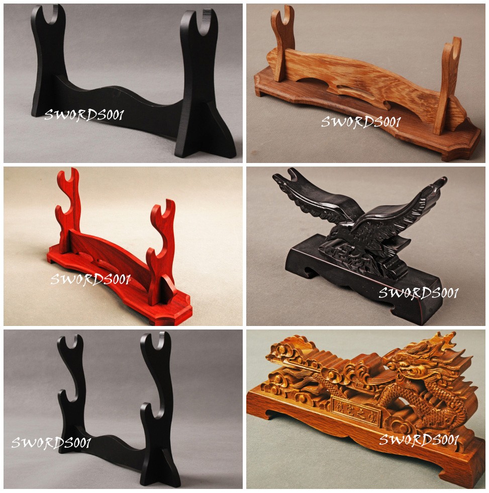 Eagle / Dragon Display Wooden Stand Holder Shelf For Japanese Katana Sword