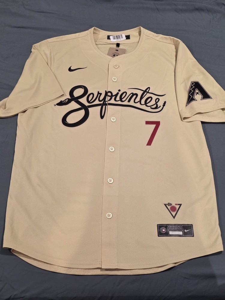 CORBIN CARROLL Under Wraps Signed Jersey Inscribed "MLB DEBUT" "NL ROY"