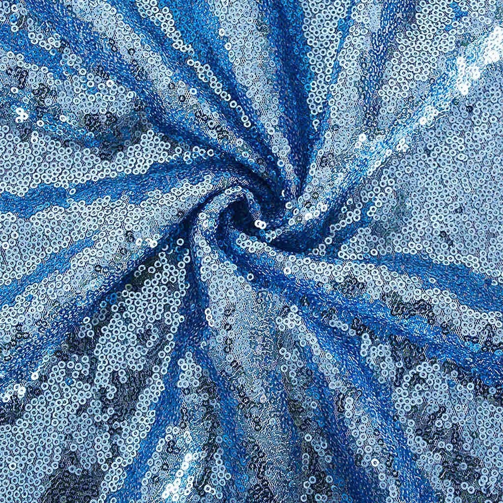 Iridescent 3mm Sequin Fabric by Yard – 54" Mesh Material for Gowns & Décor