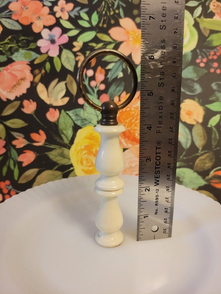 1930's-40's Mac-Beth Evans Petalware Monax Tid-Bit Dessert Handled Tray