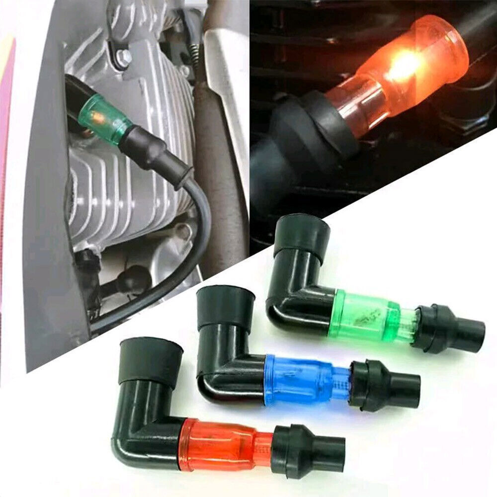 Universal Motorcycle Flash Spark Plug Cap Ignition High Pressure Cap Accessories