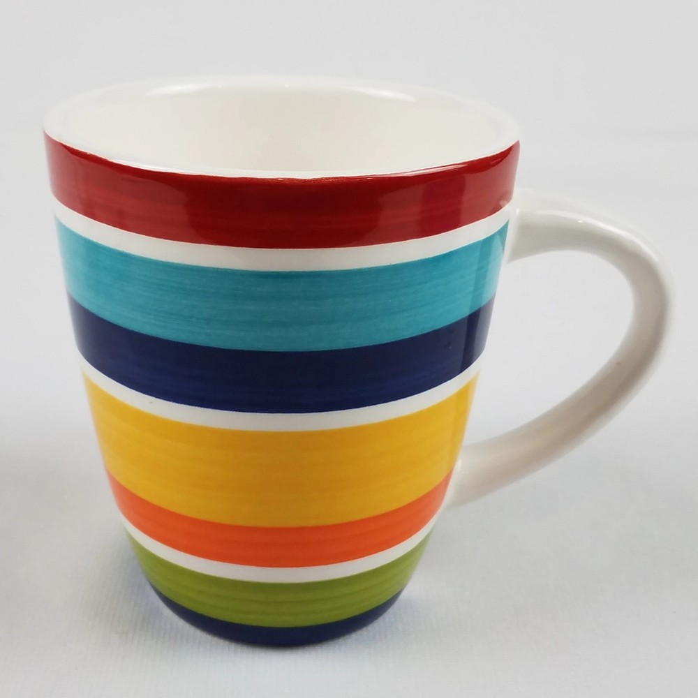 Mainstays Mug - Multicolor Bands/Stripes