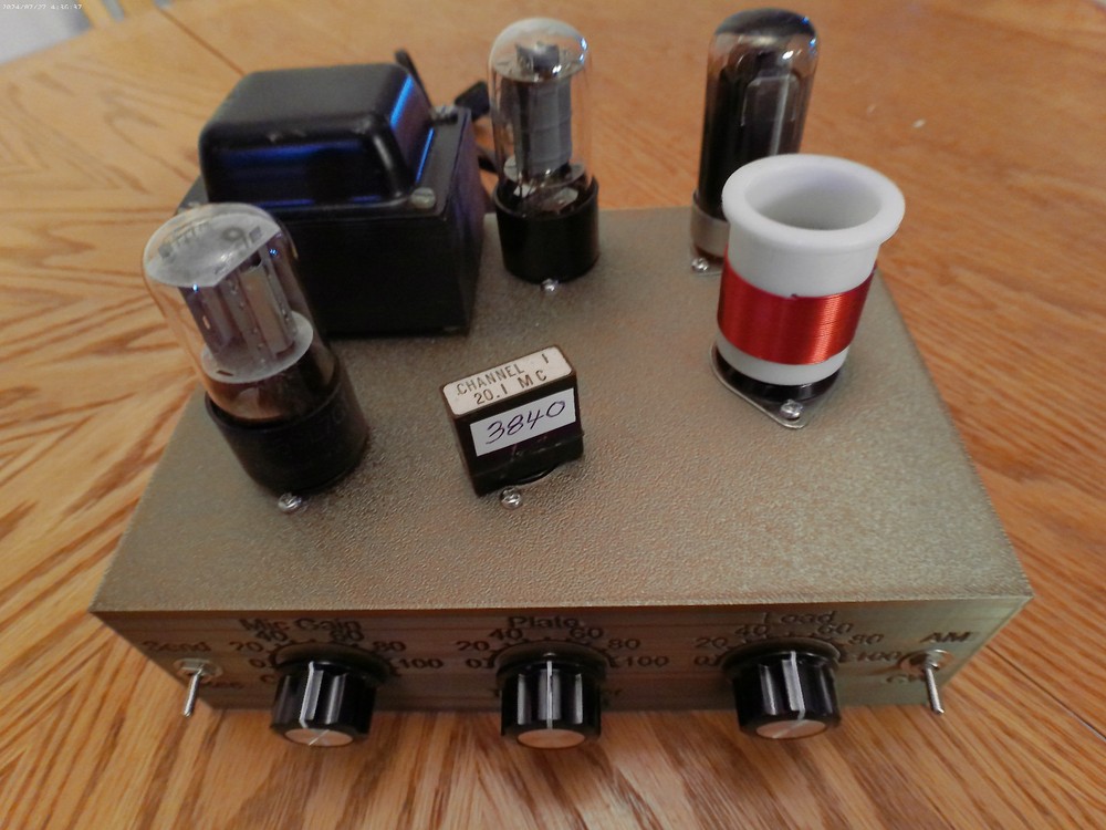 QRP AM/CW Ham Radio Transmitter 80/40 Meter Bands Heising Modulation