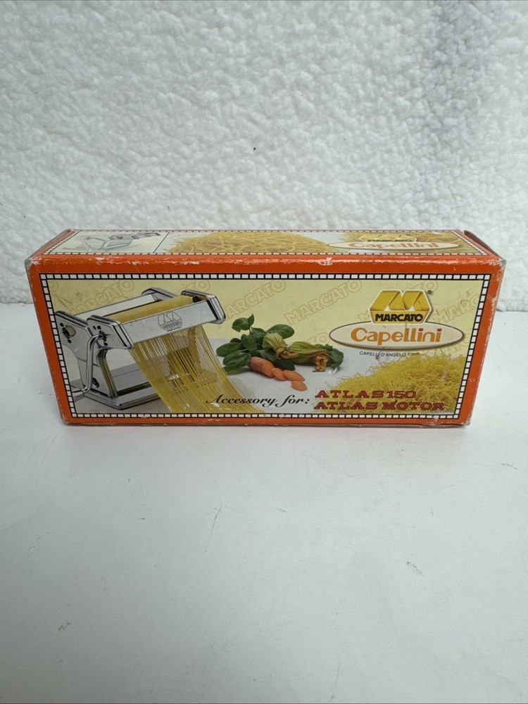 Marcato Capelli D’Angelo 1mm Pasta Maker Attachment Made in Italy EUC