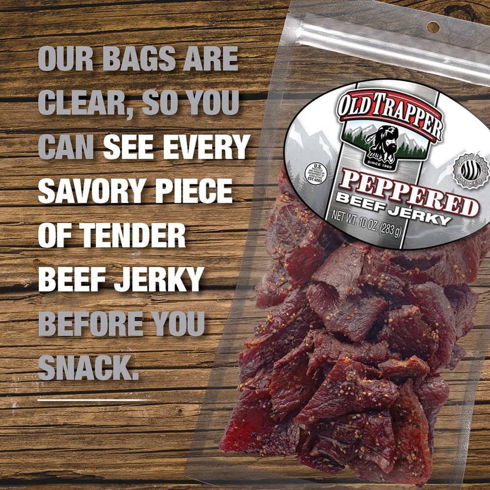 Peppered Beef Jerky 10oz Resealable Bag