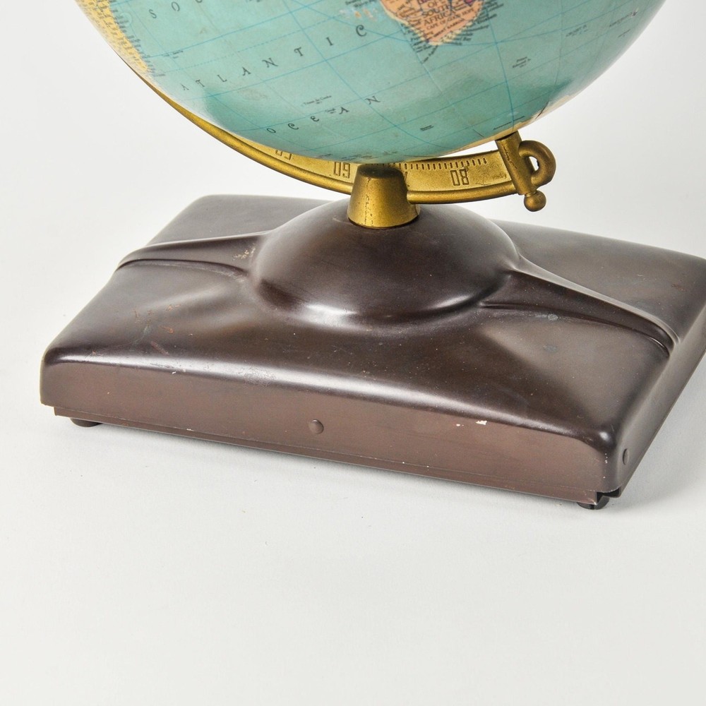 Vintage Replogle 10" Reference Globe Mid Century Atomic Style