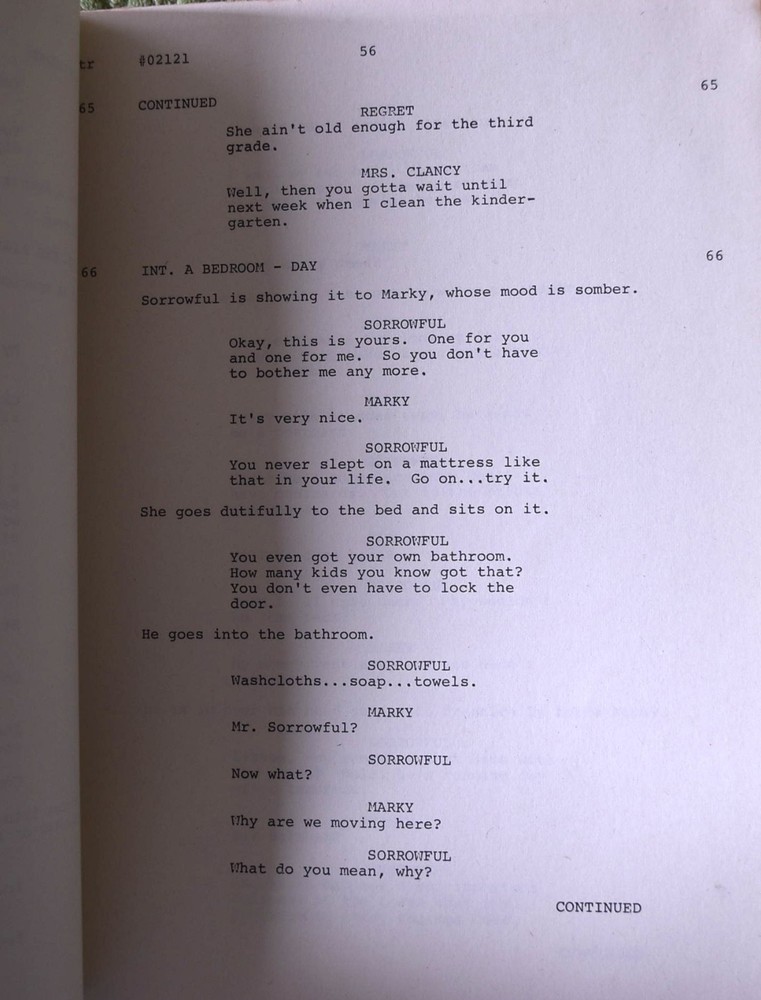1979 Little Miss Marker Revised Final Draft Original Screenplay Script