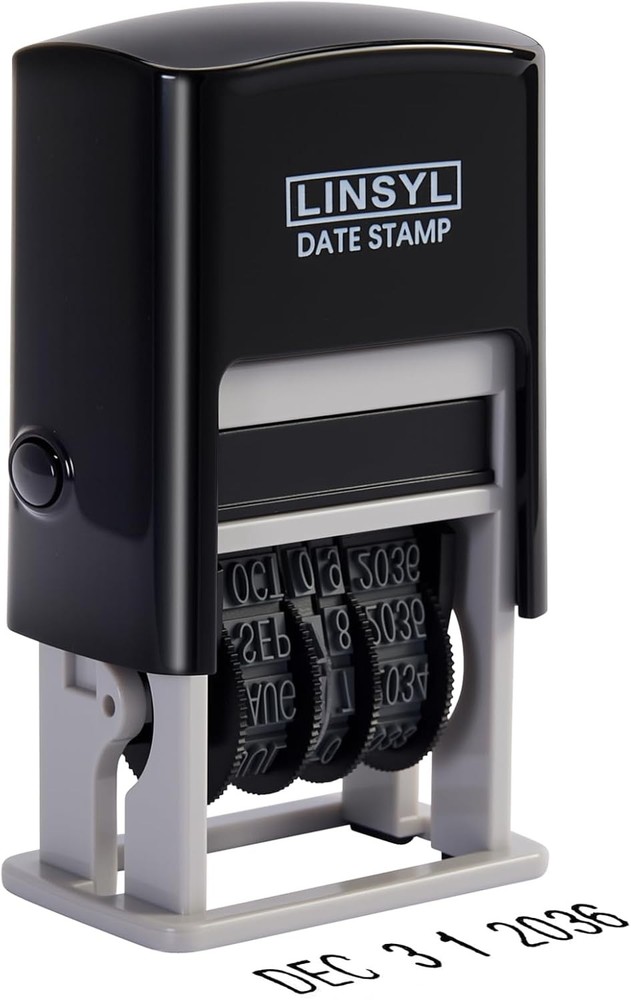 Self Inking 12 Year Date Stamper Black