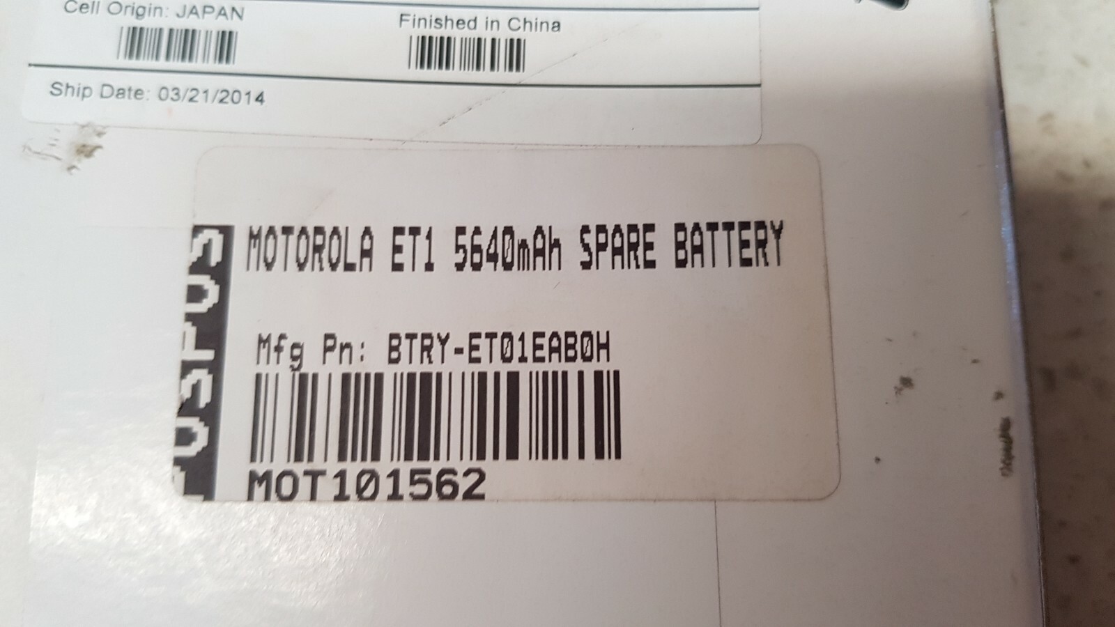 Genuine Motorola ET1 Battery (5640MAH, L28) BTRYET01EAB0H Brand New See Pics