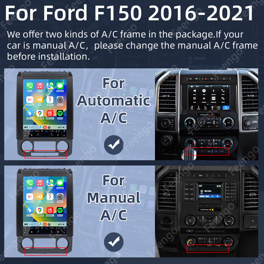 12.1" For Ford F150 2016-2021 Carplay Android 13 WiFi Car Stereo Radio GPS Navi