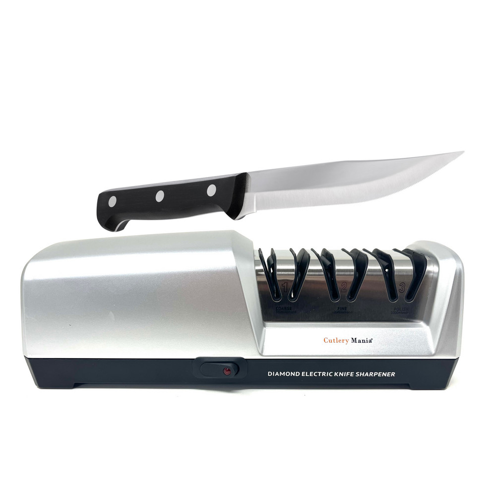 Electric Knife Sharpener New Silver