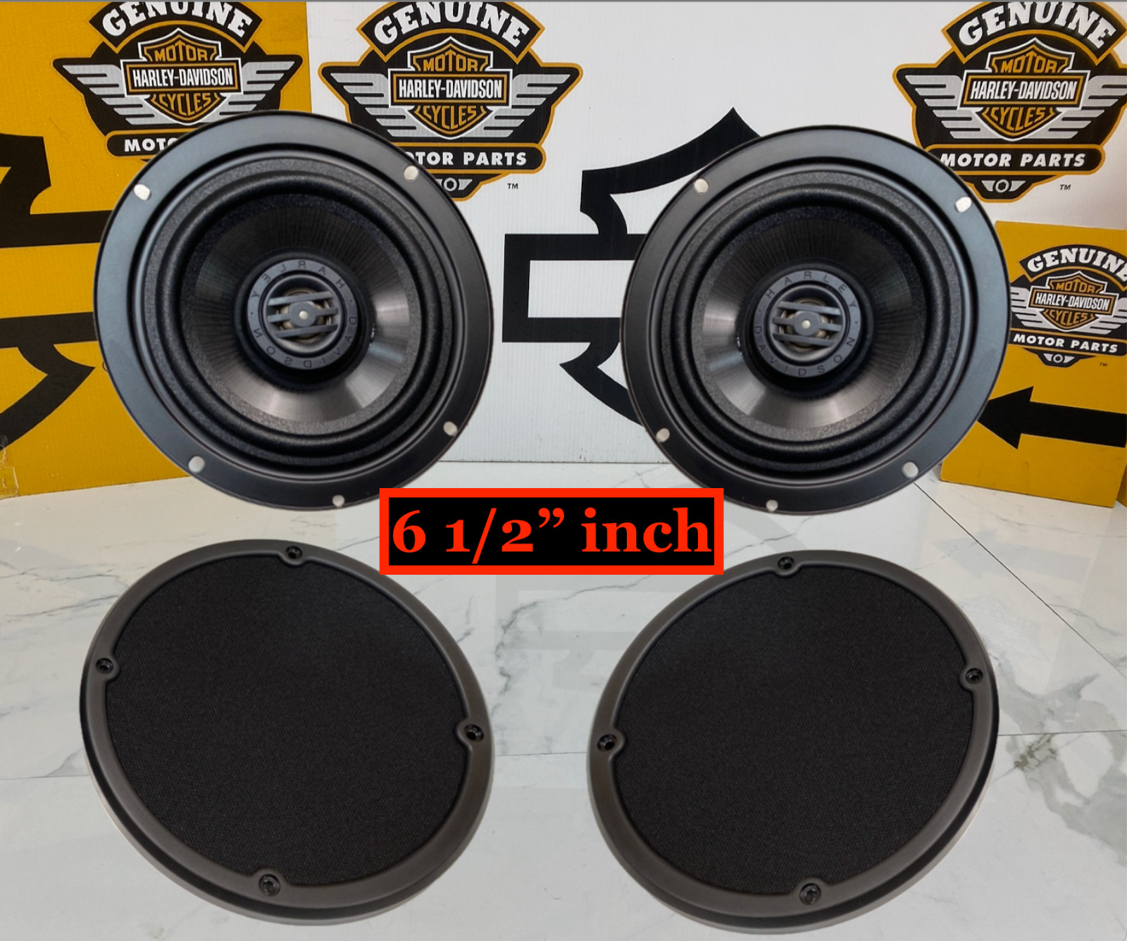 OEM 14-25 Harley Touring OEM Fairing Speaker Set And Grills Pair Take-off