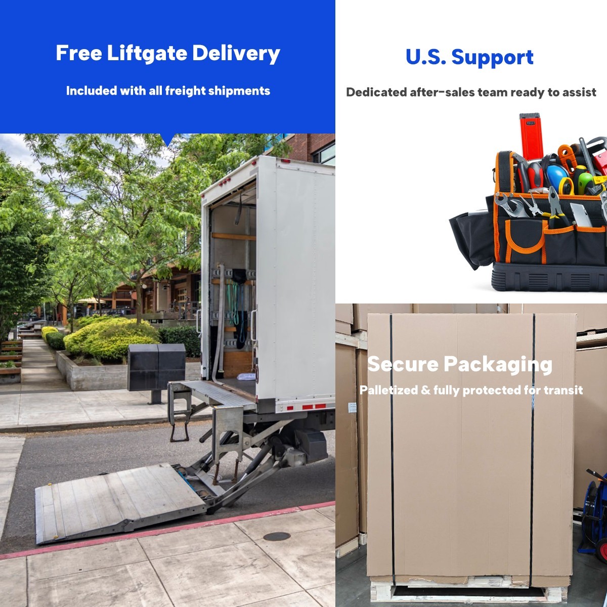 ICECASA 48" Commercial Refrigerator Freezer Combo Split Door 33 Cu.ft Stainless