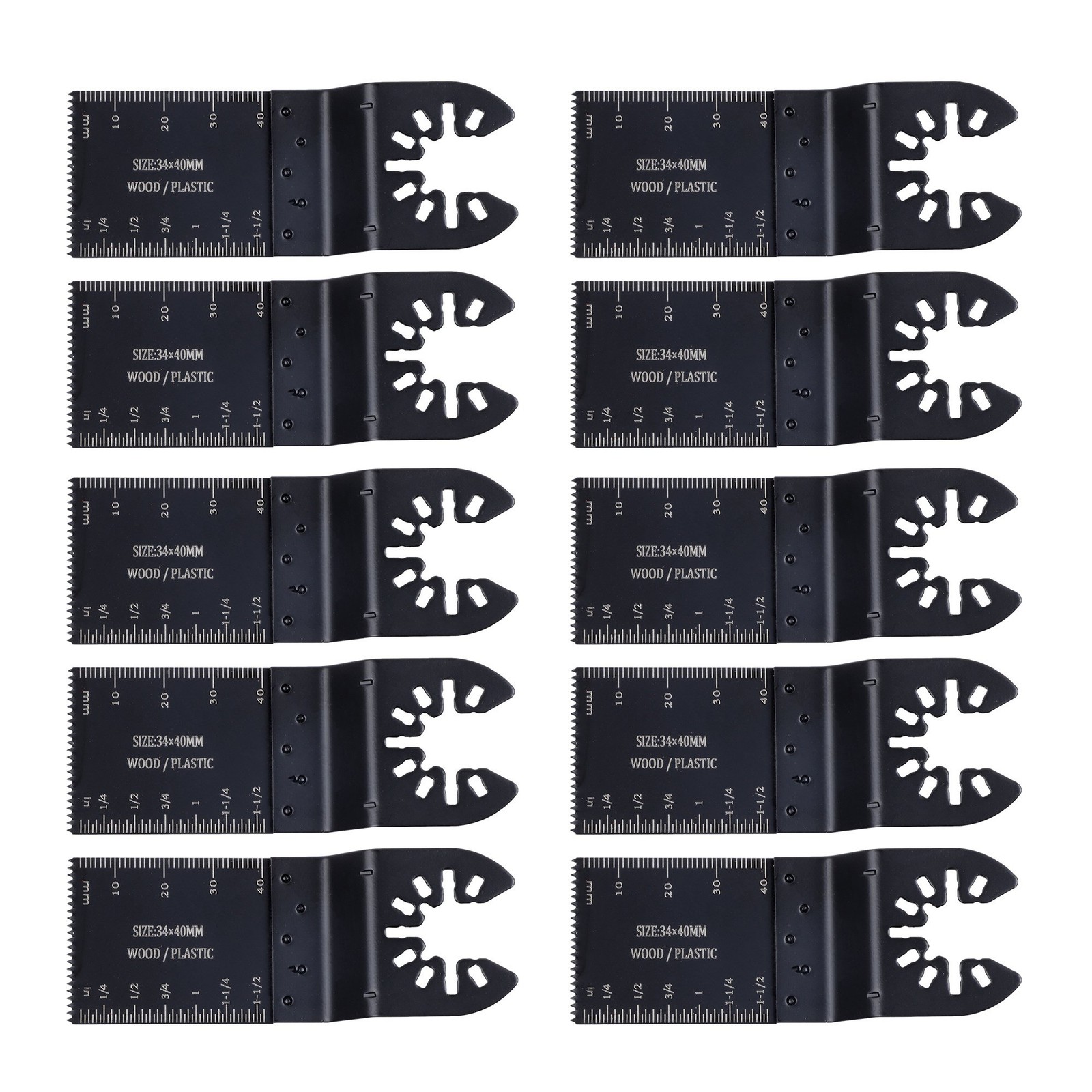 124PCS Oscillating Tool Blade Set Titanium Multi-Tool Blades with Sandpaper