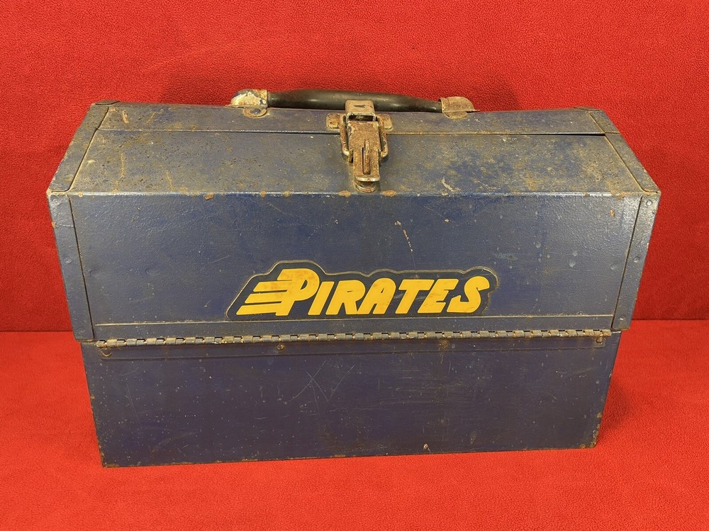 Vintage Cramer Tombstone Coffin Style Toolbox - Rusty Distressed