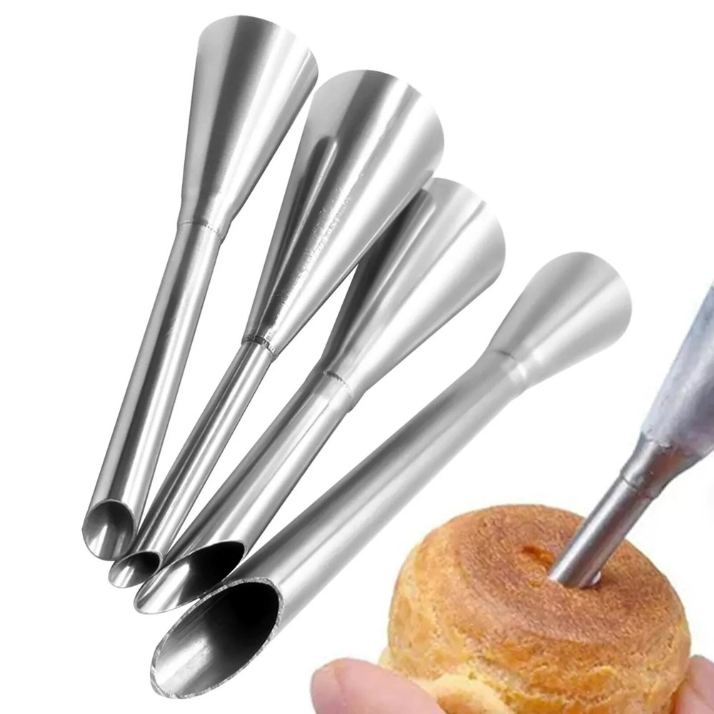 Cream Piping Tip 4pcs Cupcake Icing Tips Cake Decorating Kit Baking Supplies