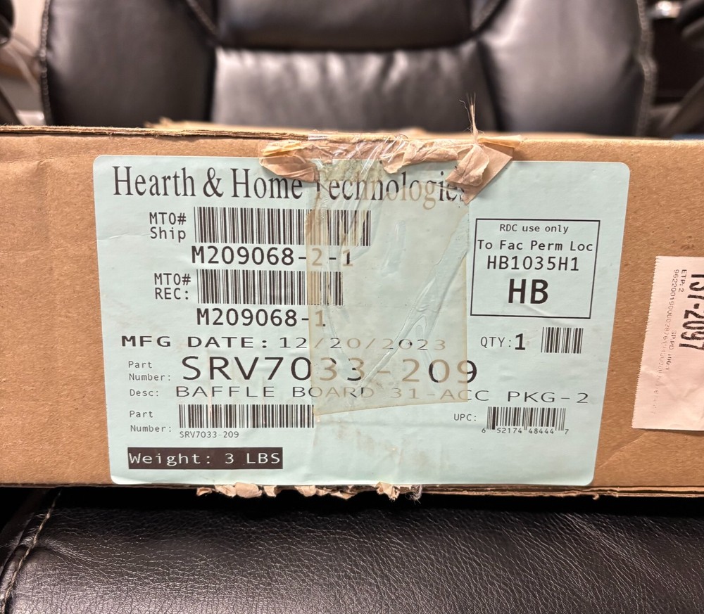 Baffle Boards 31-ACC PKG-2 part number SRV7033-209