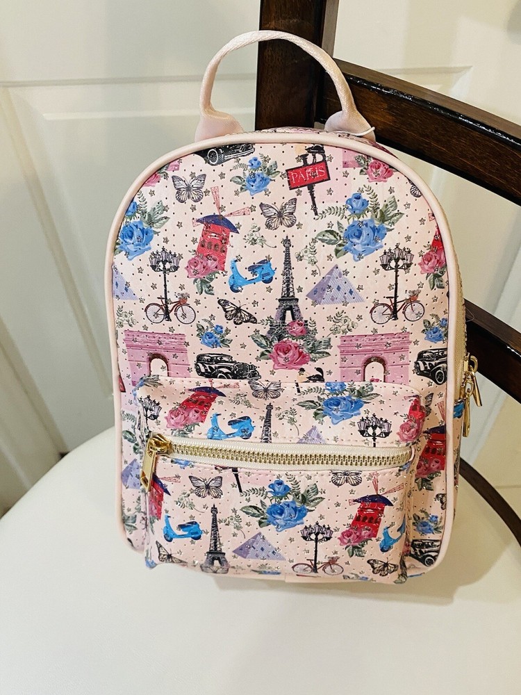 Blush Kiss Backpack Paris Design