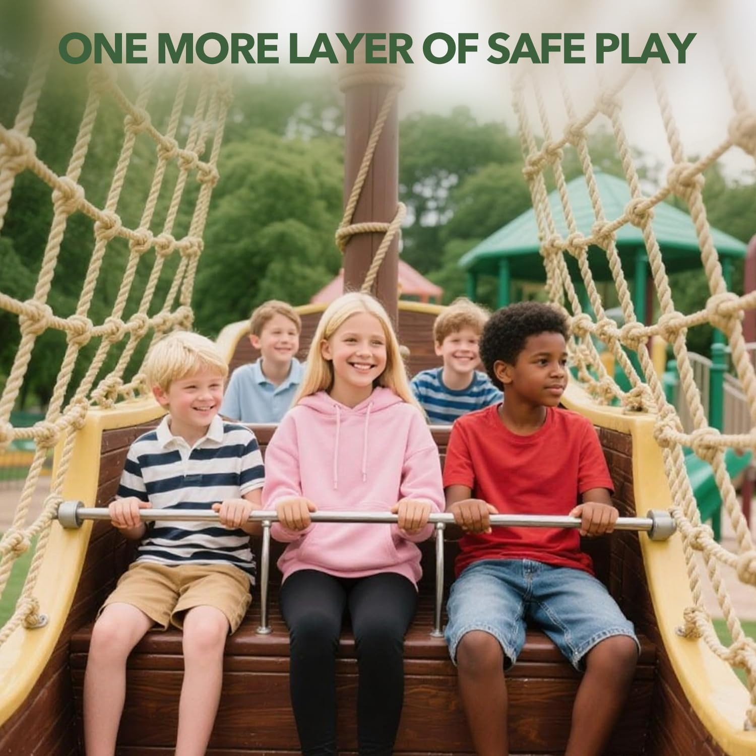 Jute Hemp Rope Net - 3.3X9.8Ft, Outdoor Climbing Net, Balcony and Stair Barrier,