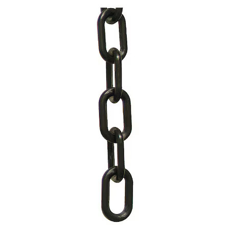 Plastic Chain, Black, 25 Ft Length, Gloss, 51003-25