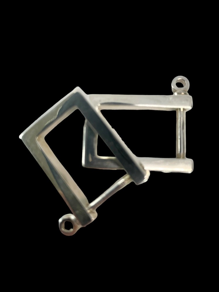 Solid Silver Shirt Shackles by Bullionboy Cufflinks That Show Commitment at Work