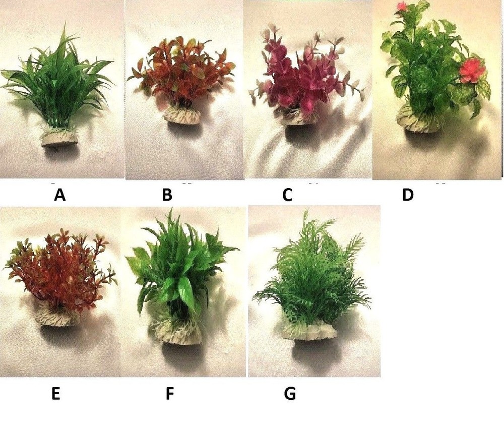 Artificial Plastic Aquarium plants - Bush plant - Different Designs