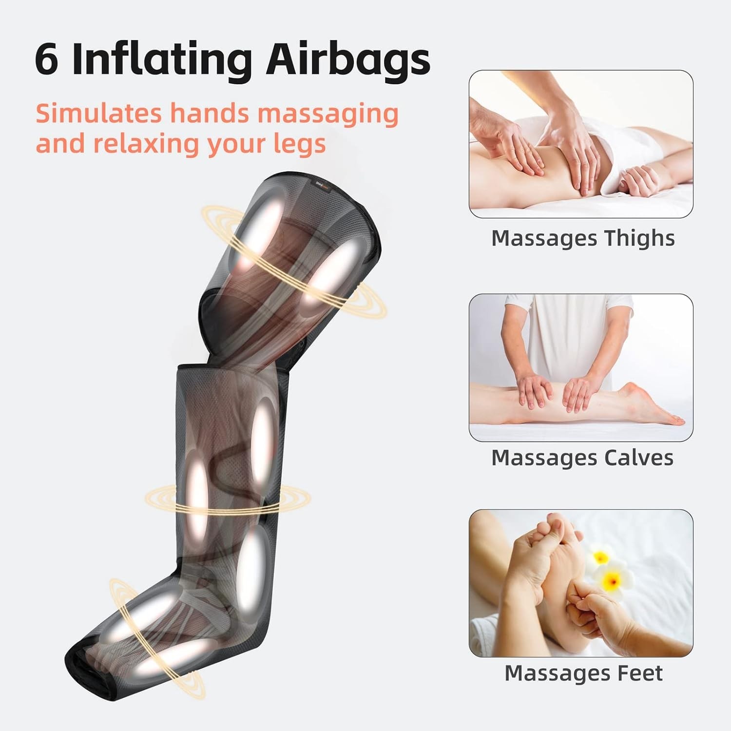 Air Compression Leg Massager for Circulation/Pain Relief, One Size Limited offer