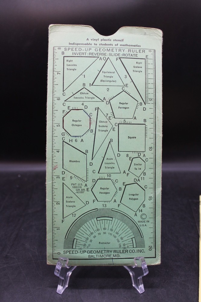 The Speed-Up Geometry Ruler with Booklet & Sleeve Insert