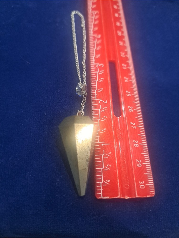 Pyrite Dowsing Crystal Pendulum