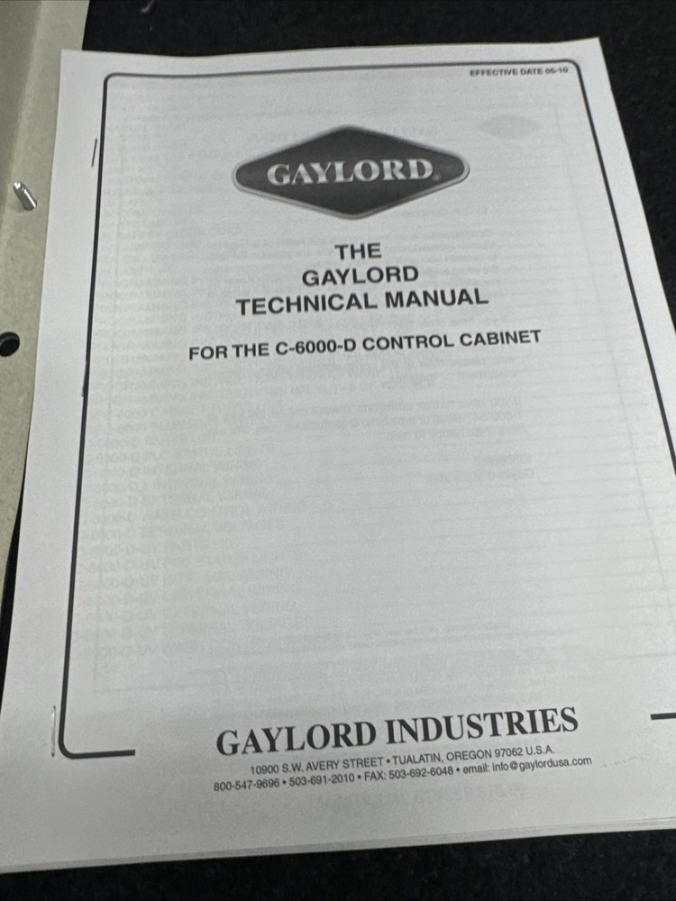 Gaylord 30856 Sequential Control C-6000-D GPC-6000-D-LD TR With Oper. Interface